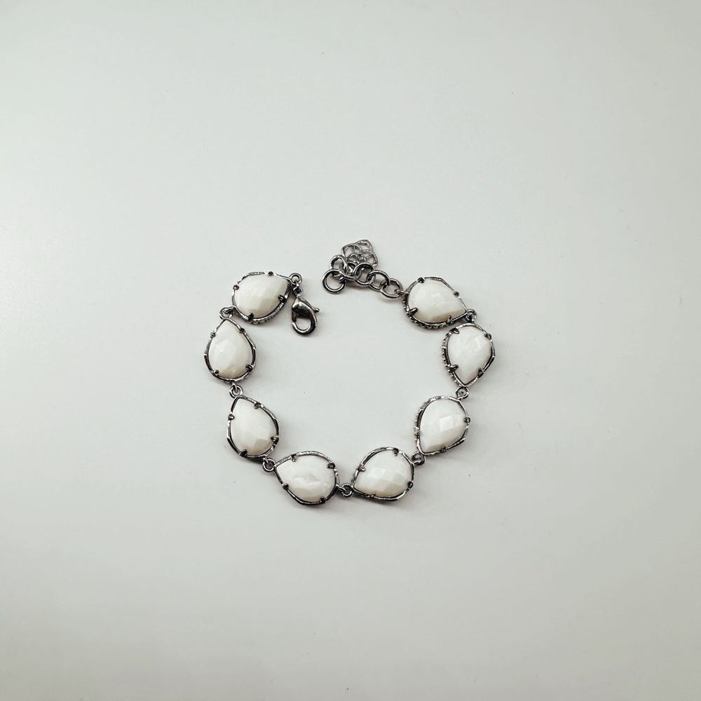 Kendra Scott Brynn Bracelet (Silver/White)